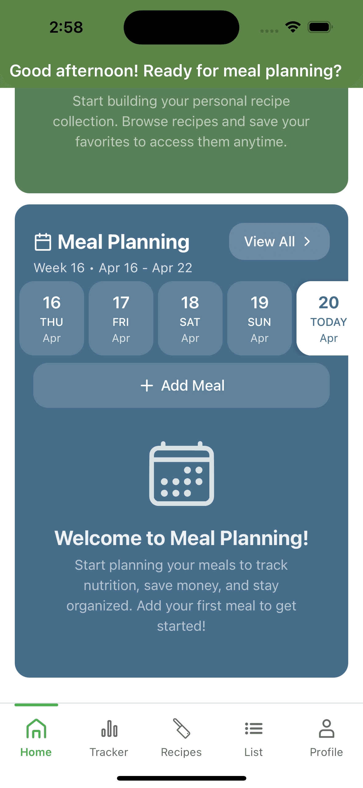 Deal Dish — meal planner